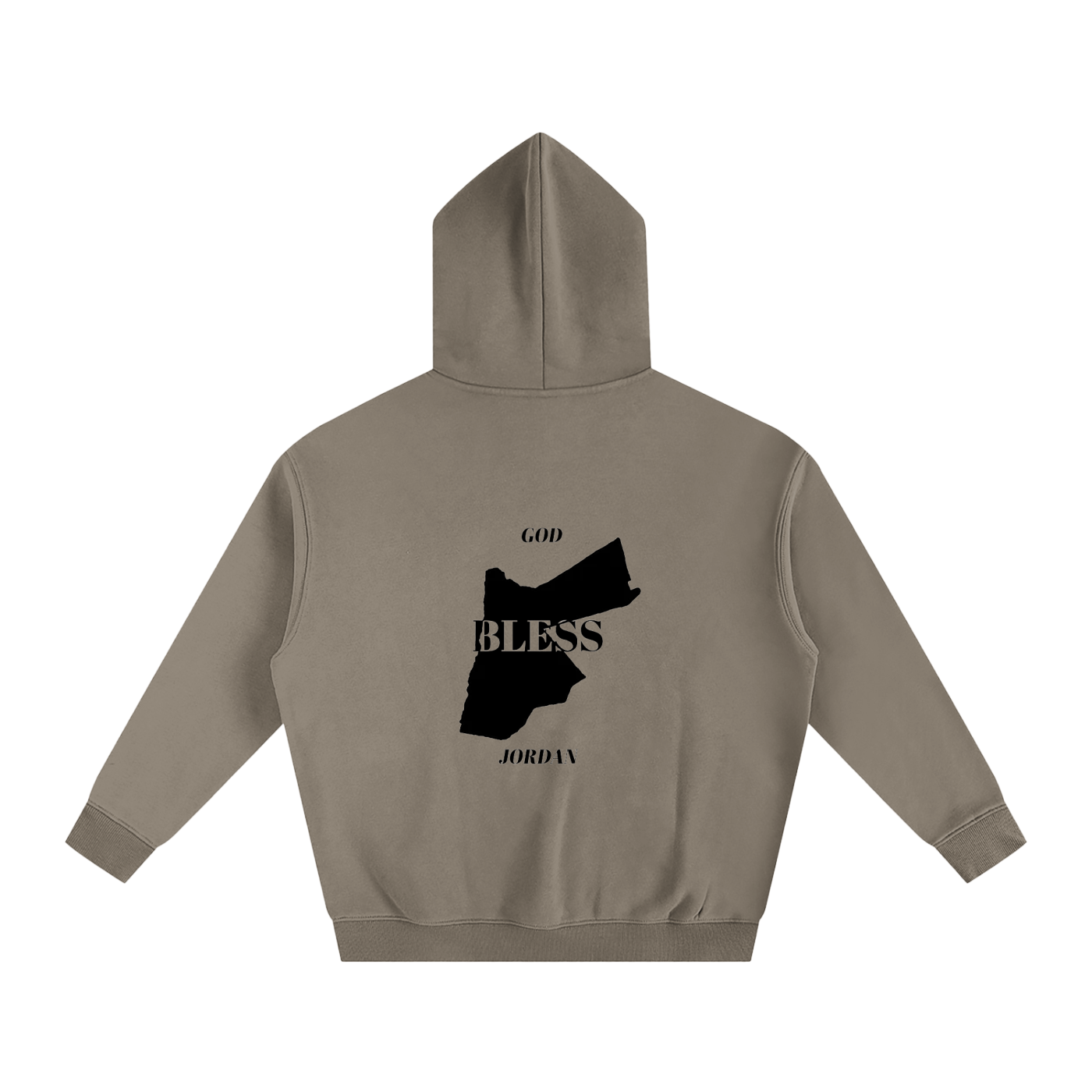 God Bless Jordan - Oversize Fleeced Hoodie