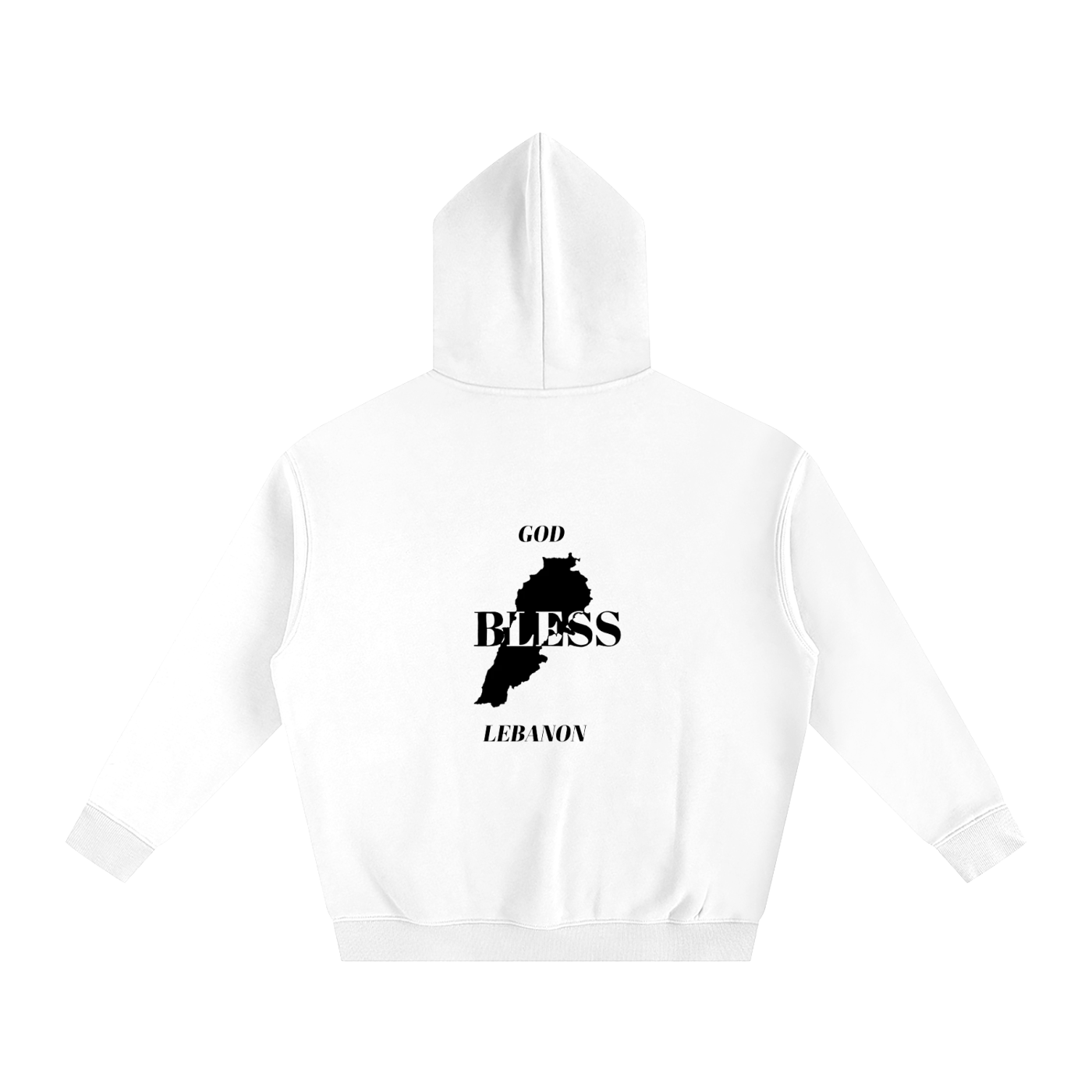 “God Bless Lebanon” - Oversize Fleeced Hoodie