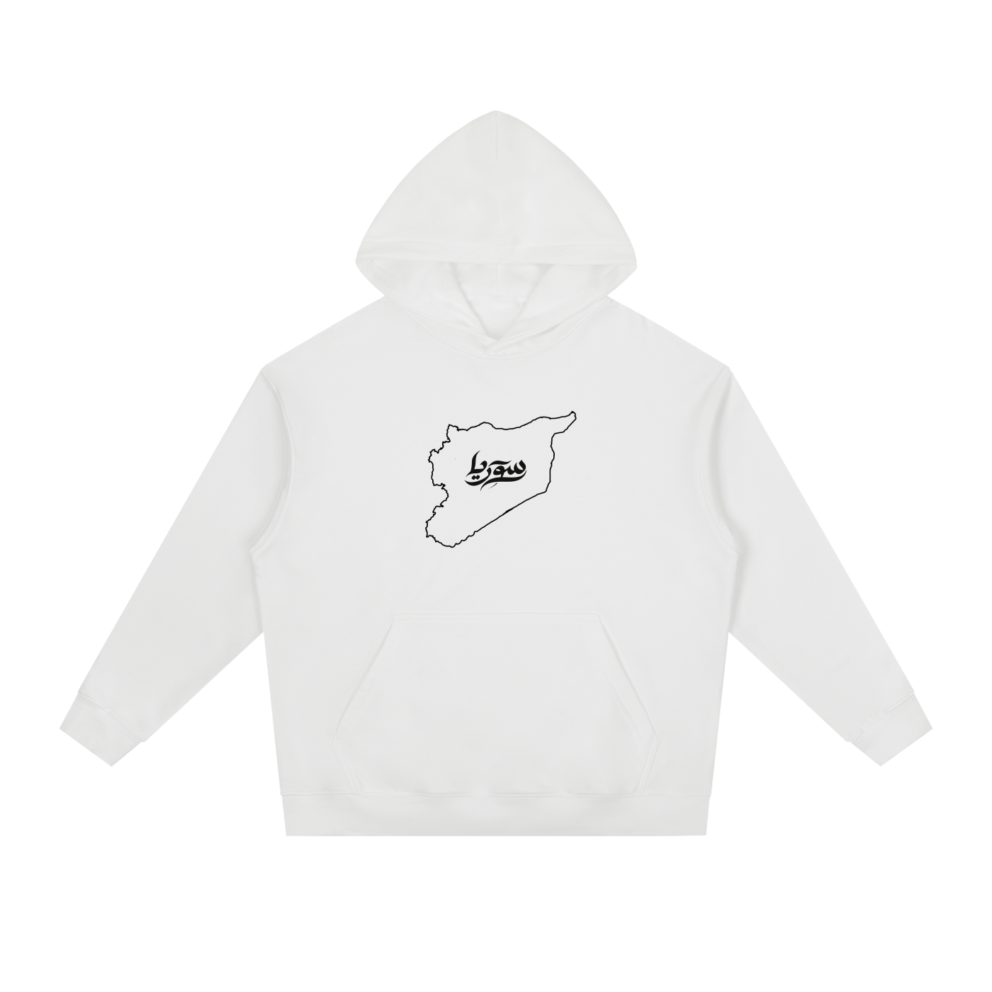 “Syria” Chest Logo - Essential Heavyweight Drop-Shoulder Hoodie