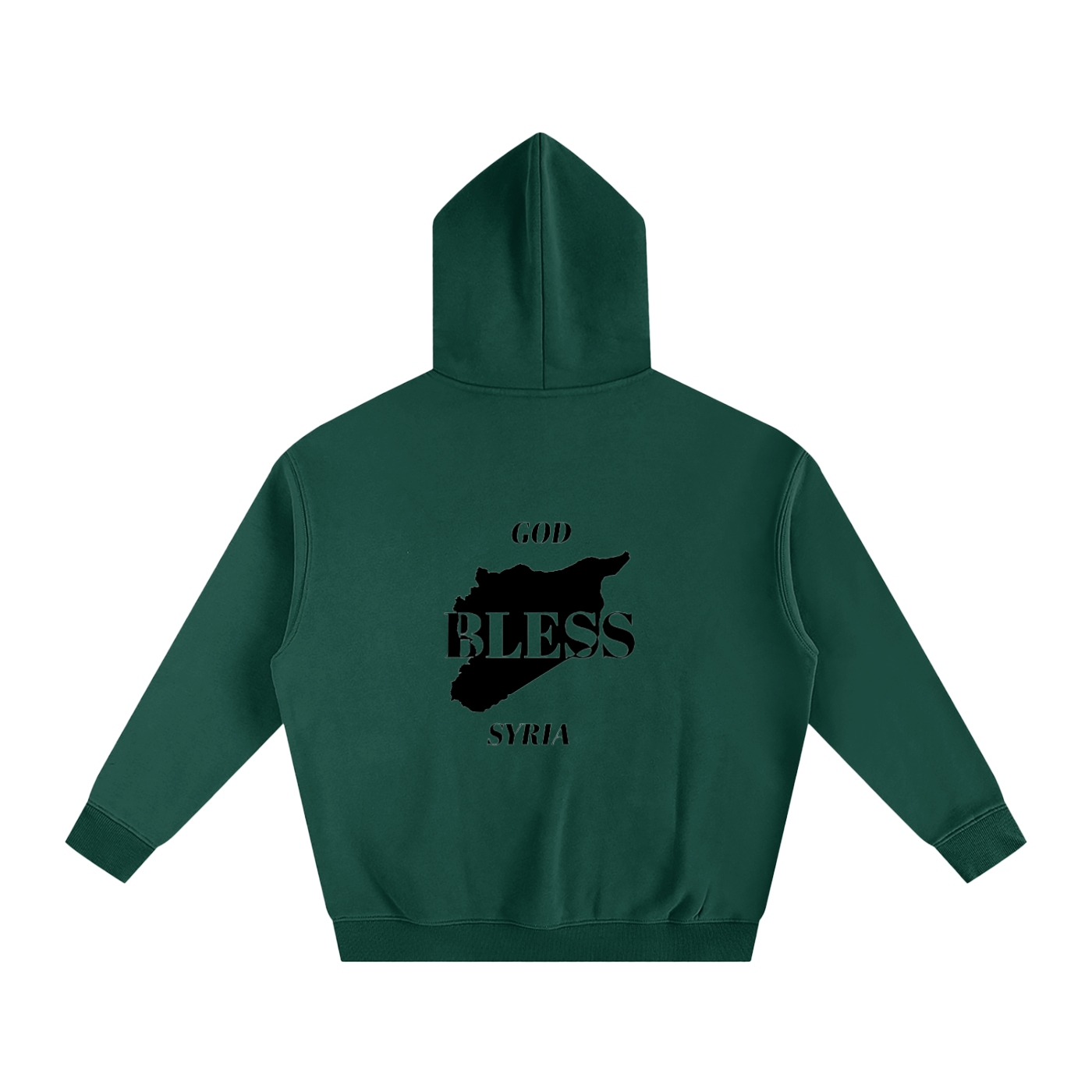 “God Bless Syria” - Oversize Fleeced Hoodie