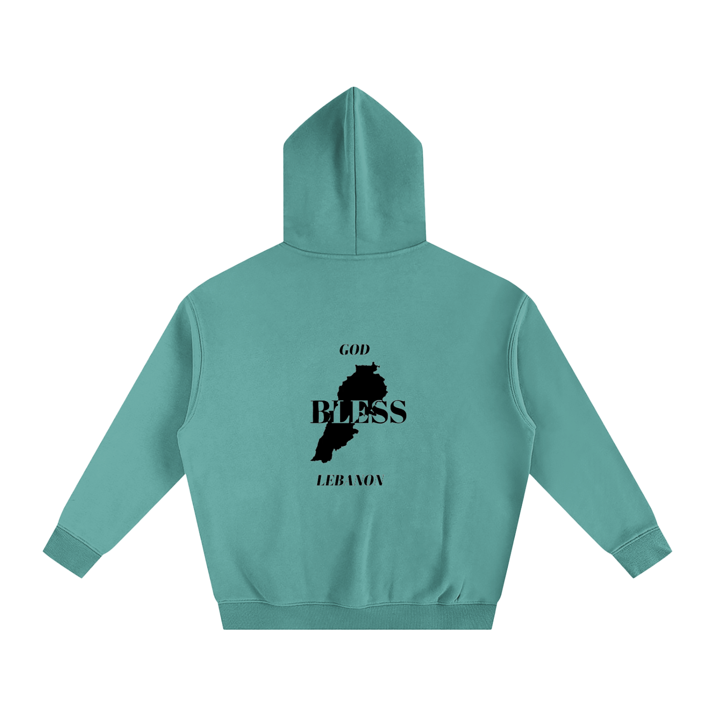 “God Bless Lebanon” - Oversize Fleeced Hoodie