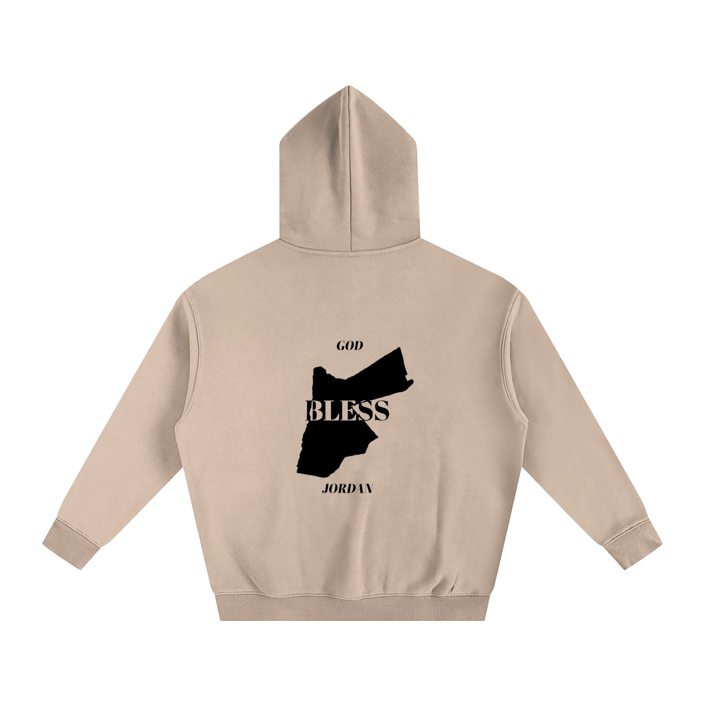 God Bless Jordan - Oversize Fleeced Hoodie
