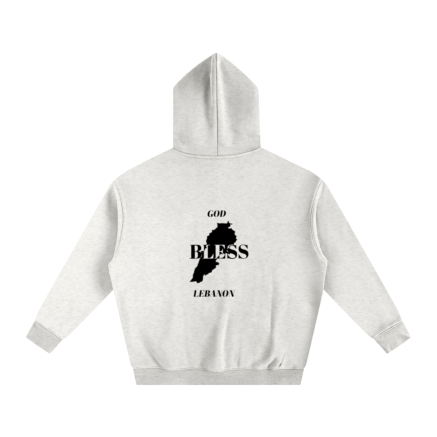 “God Bless Lebanon” - Oversize Fleeced Hoodie