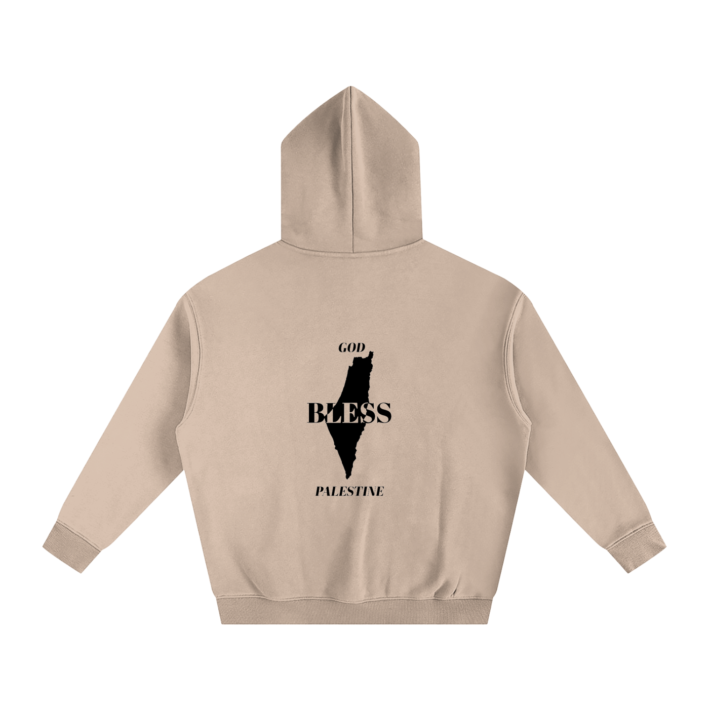 “God bless Palestine” - Oversize Fleeced Hoodie