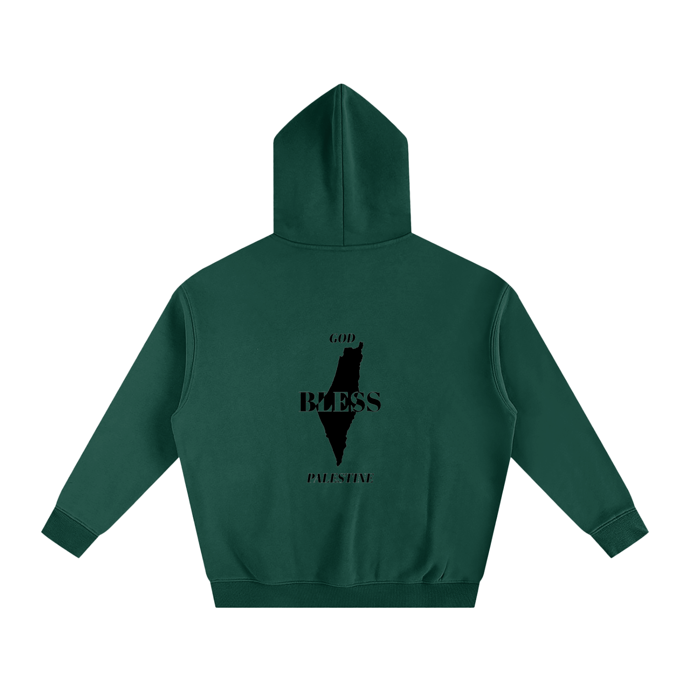 “God bless Palestine” - Oversize Fleeced Hoodie