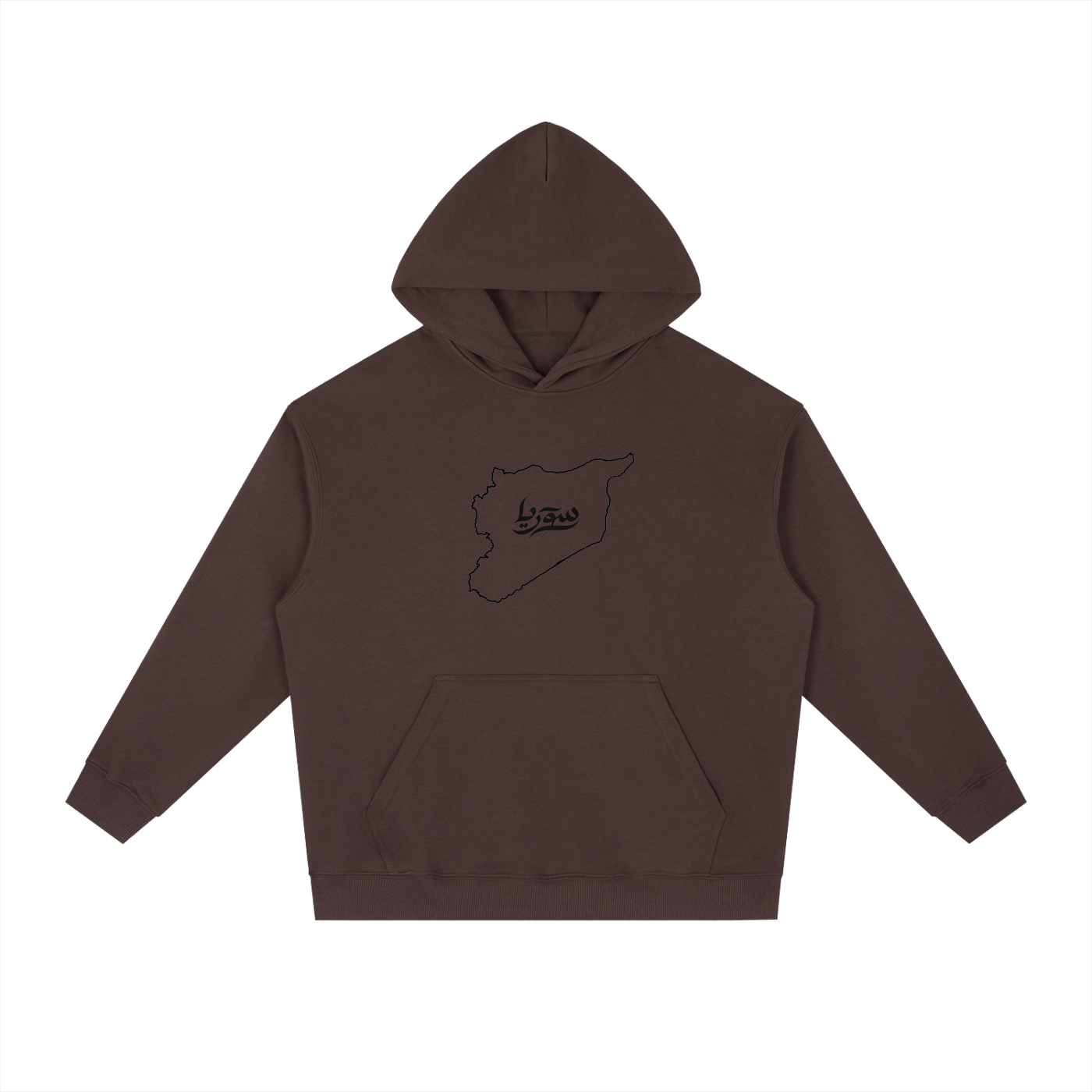“Syria” Chest Logo - Essential Heavyweight Drop-Shoulder Hoodie