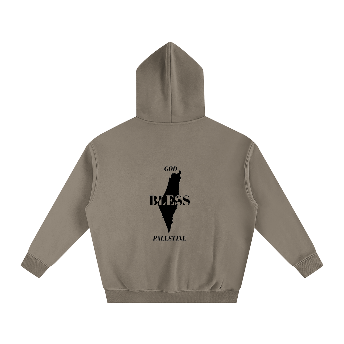 “God bless Palestine” - Oversize Fleeced Hoodie