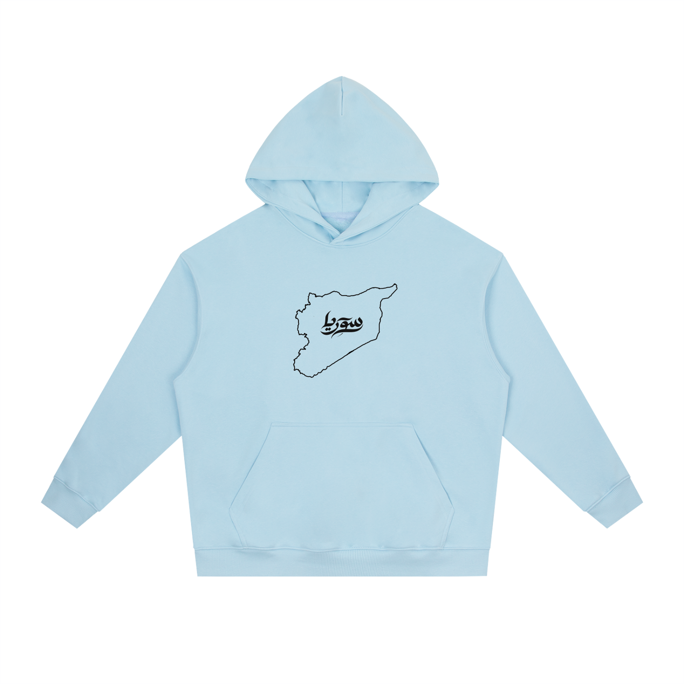 “Syria” Chest Logo - Essential Heavyweight Drop-Shoulder Hoodie