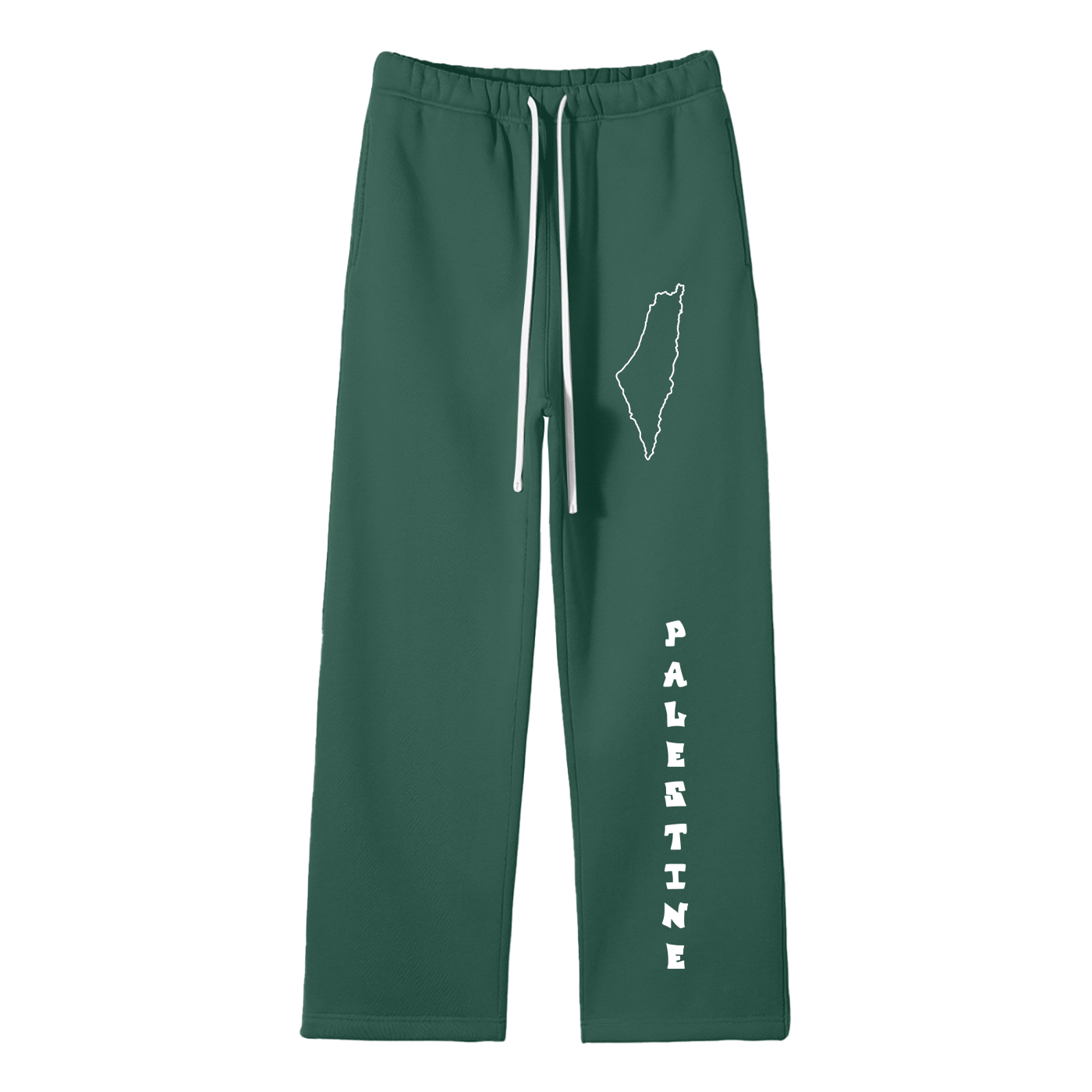“Palestine” - Unisex Solid Color Fleece Straight Leg Pants