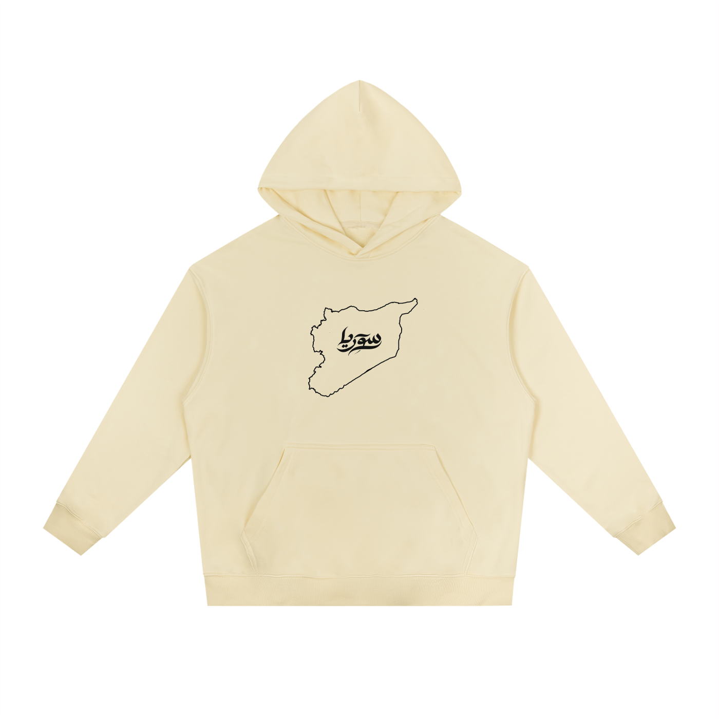 “Syria” Chest Logo - Essential Heavyweight Drop-Shoulder Hoodie
