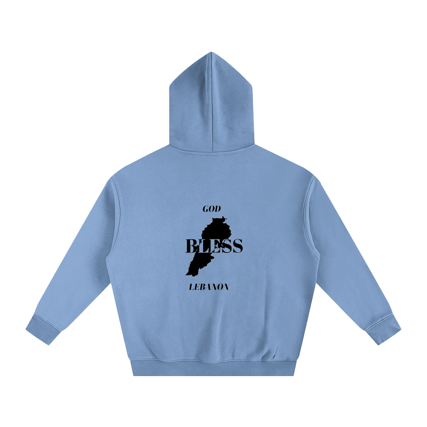 “God Bless Lebanon” - Oversize Fleeced Hoodie