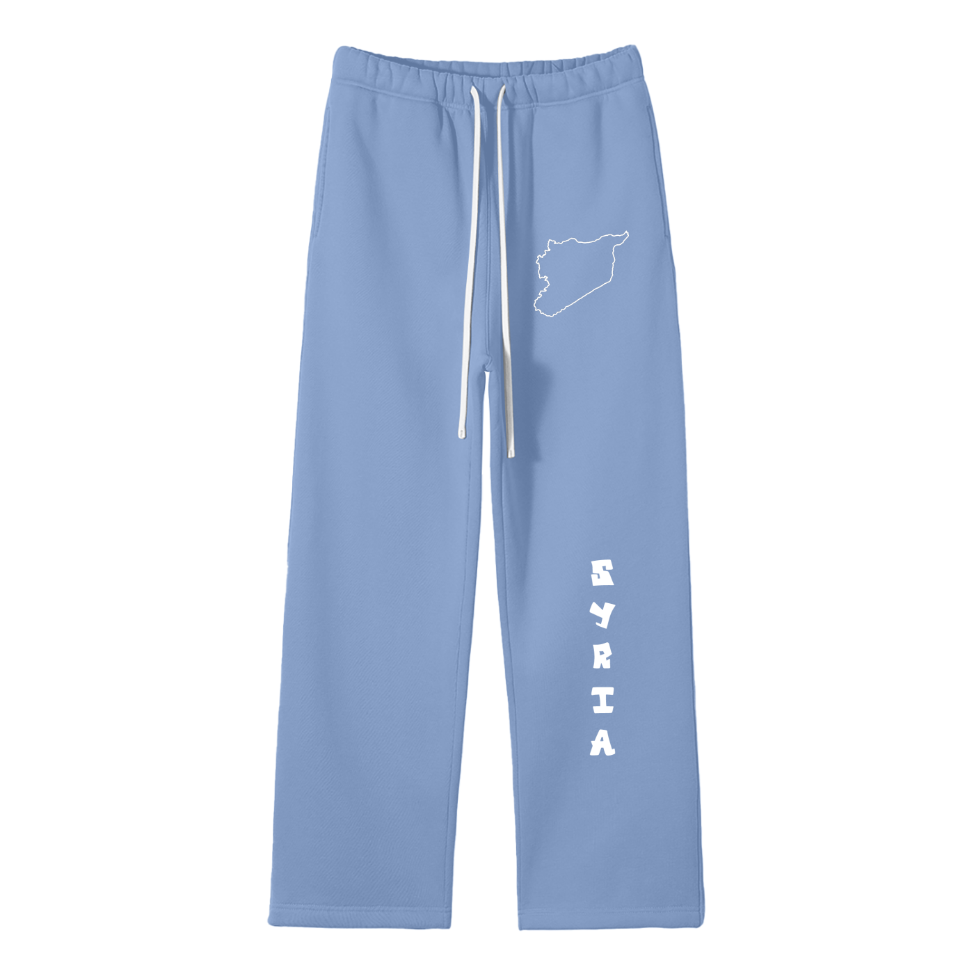 “Syria” - Unisex Solid Color Fleece Straight Leg Pants