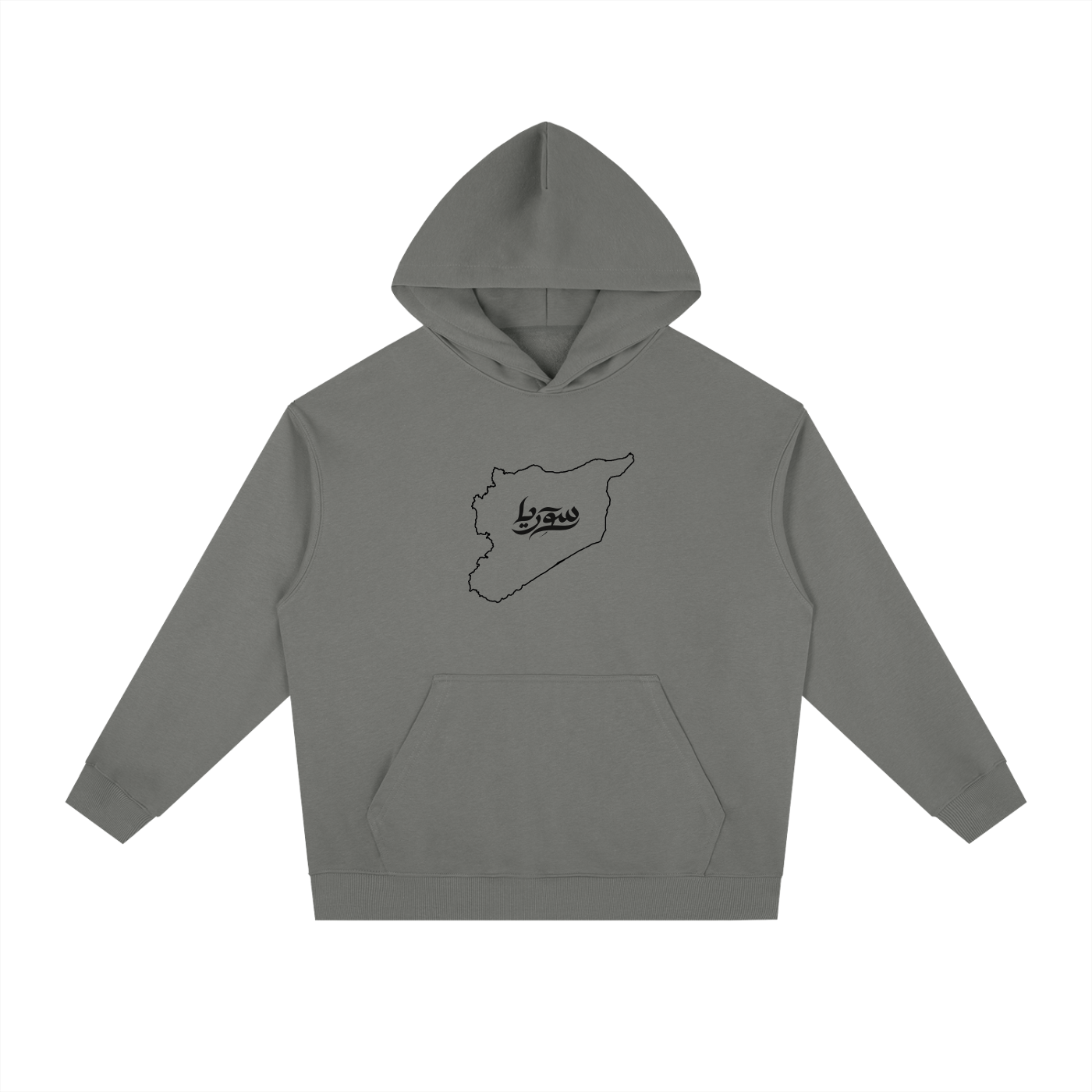 “Syria” Chest Logo - Essential Heavyweight Drop-Shoulder Hoodie