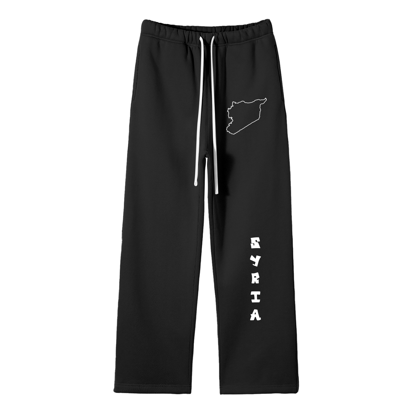 “Syria” - Unisex Solid Color Fleece Straight Leg Pants