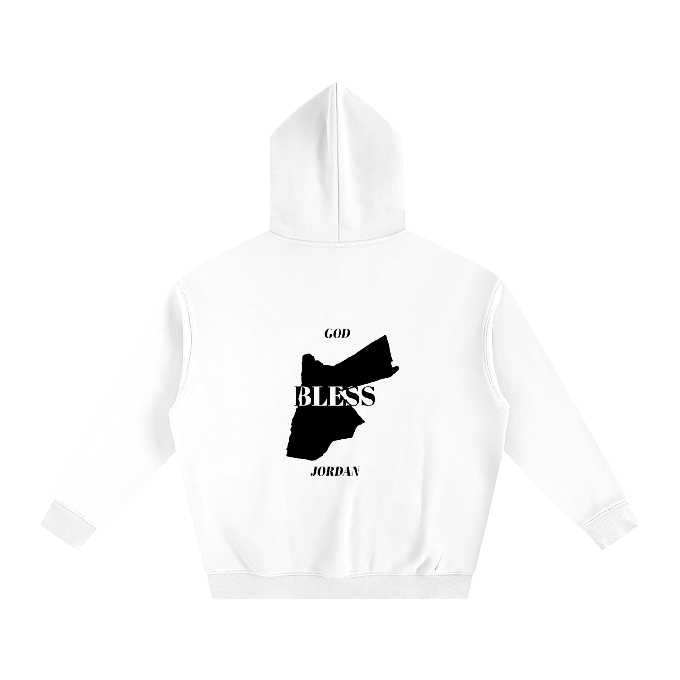 God Bless Jordan - Oversize Fleeced Hoodie