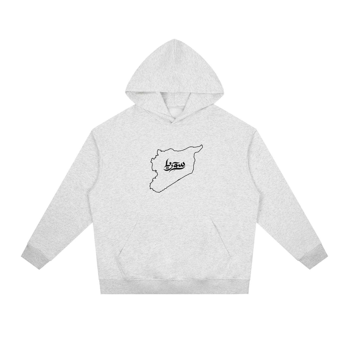 “Syria” Chest Logo - Essential Heavyweight Drop-Shoulder Hoodie