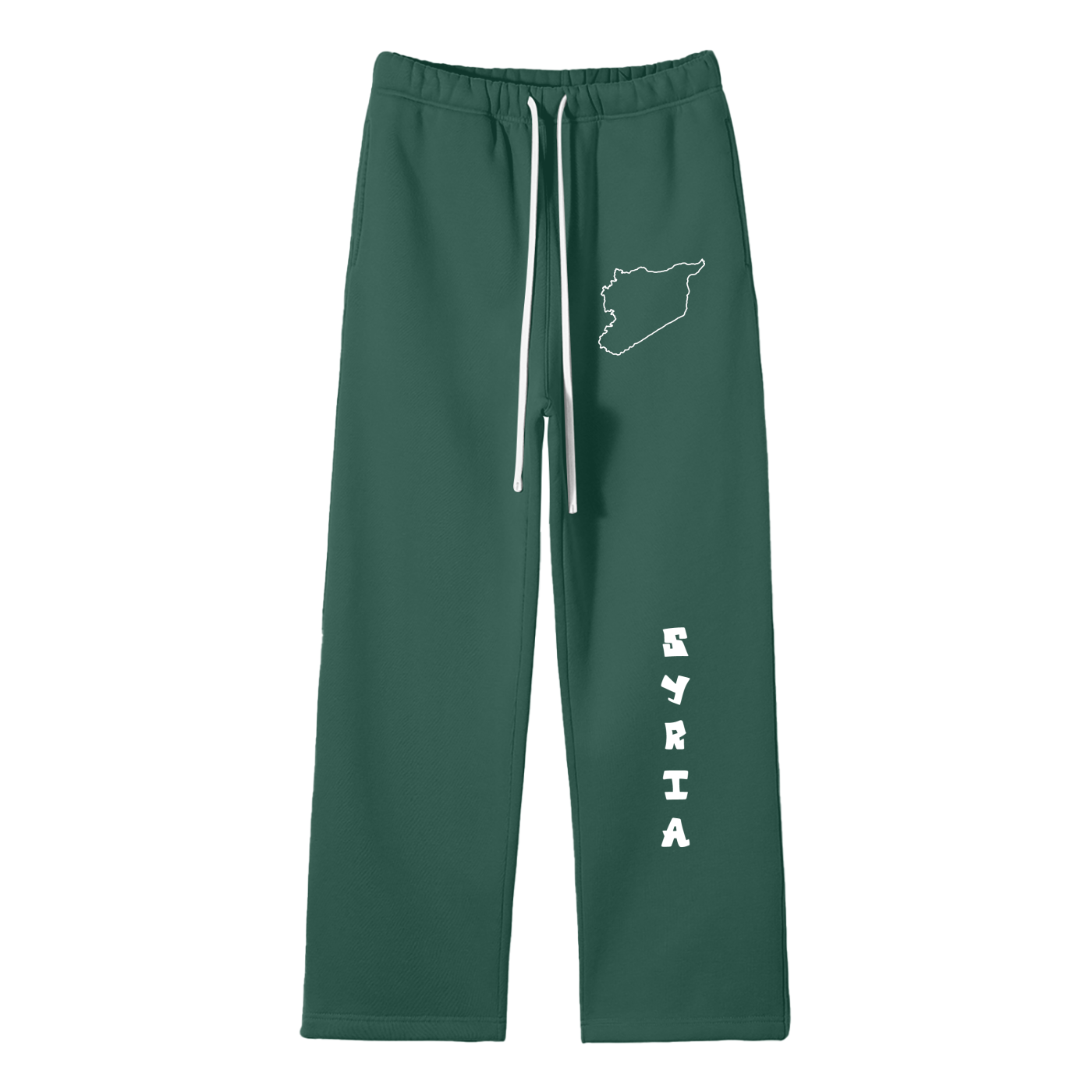 “Syria” - Unisex Solid Color Fleece Straight Leg Pants